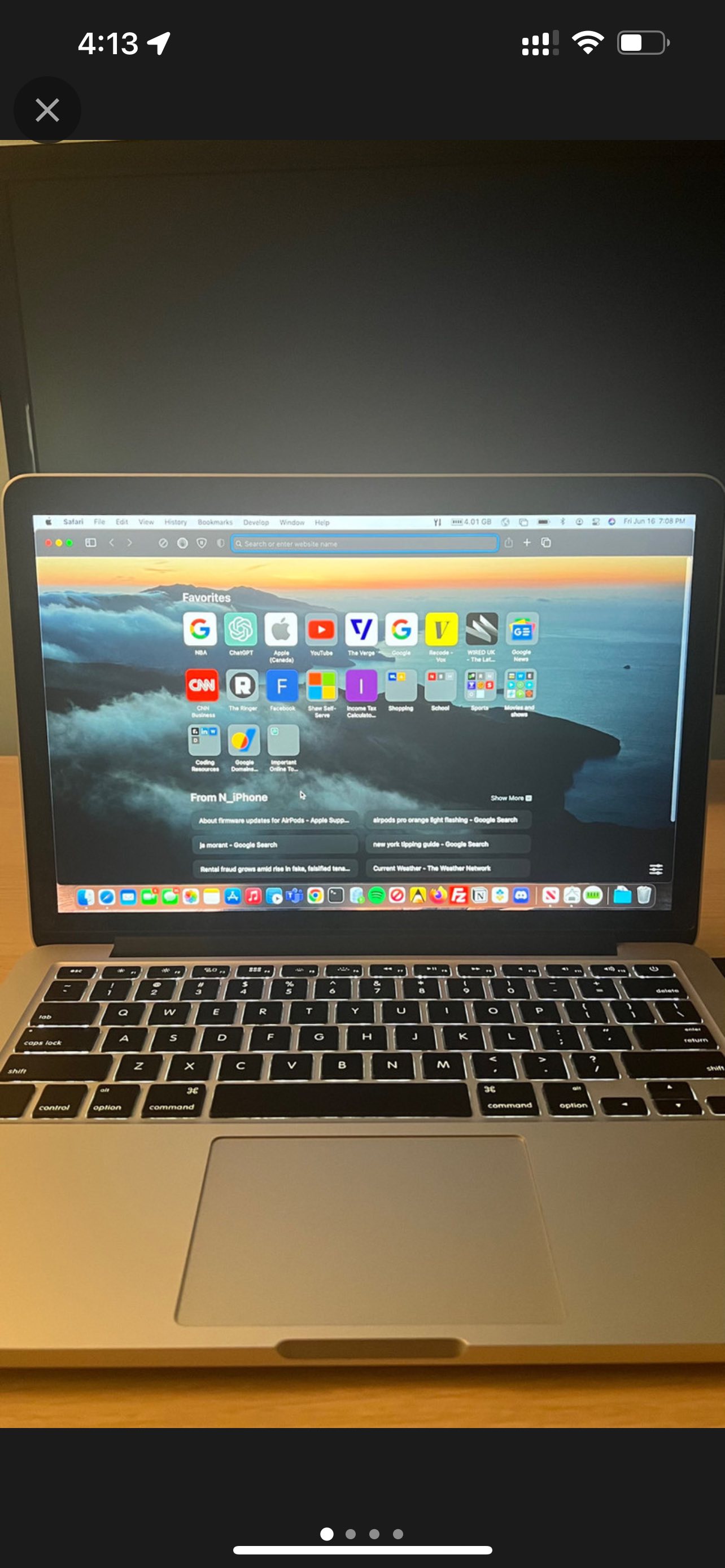 MacBook Pro in excellent condition. Negotiable.