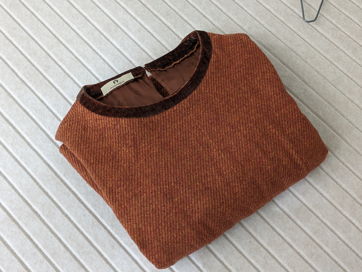 one of a kind  wool dress, made in Italy image indicator(4)