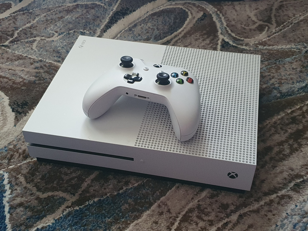 Xbox One S 1TB Console with 1 Controller and Cords thumbnail