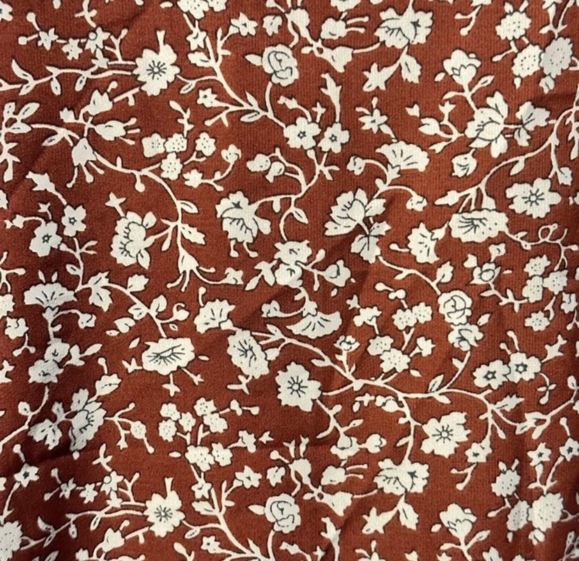 Brown and floral tie up shrug style with long bell sleeves SZ 6 image indicator(6)