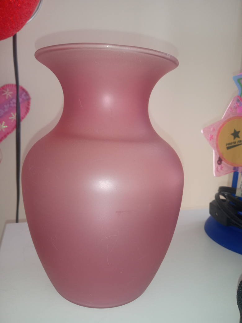 Vase Pink Glass
