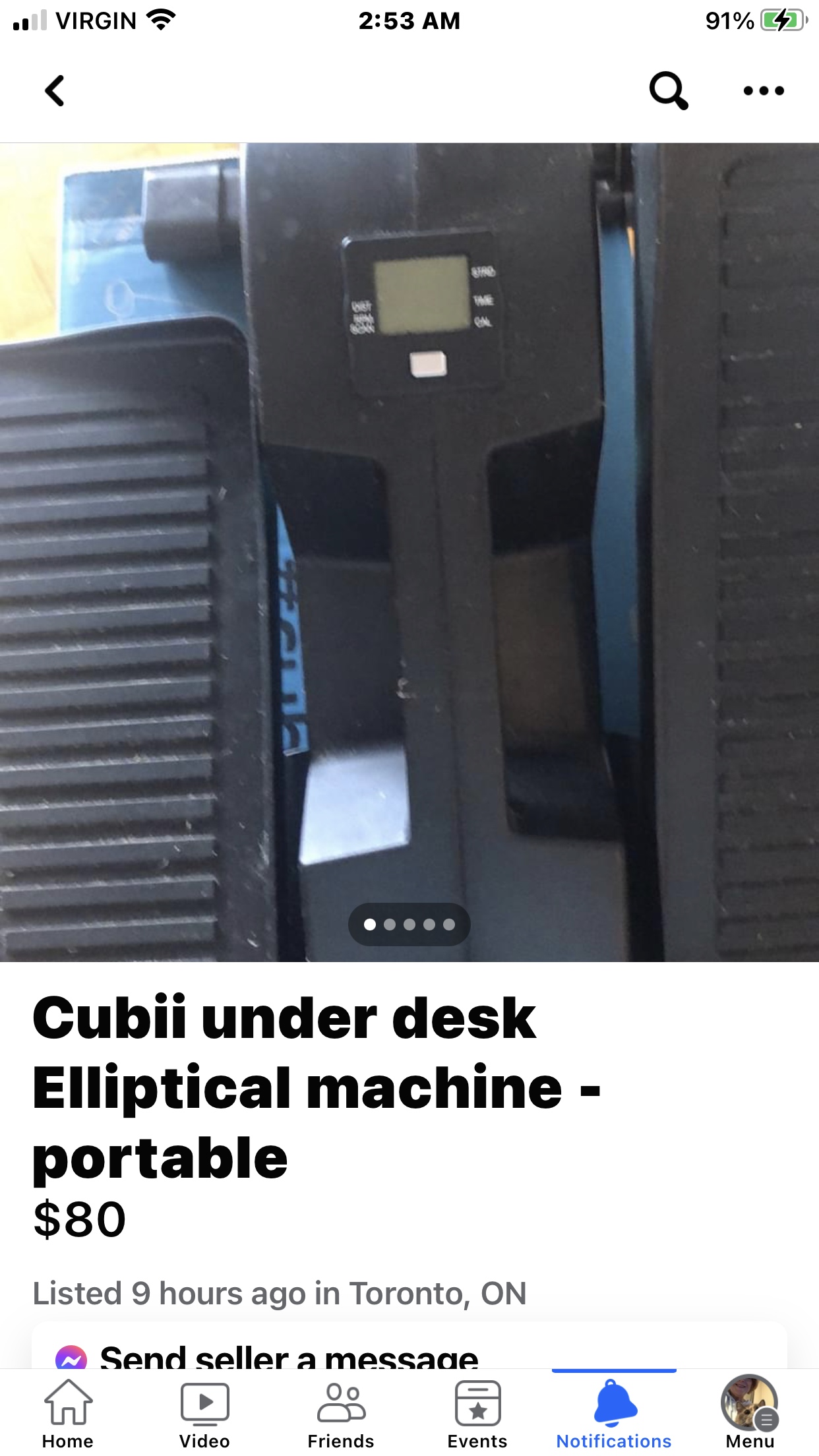 Cubii under desk elliptical machine - photo 3