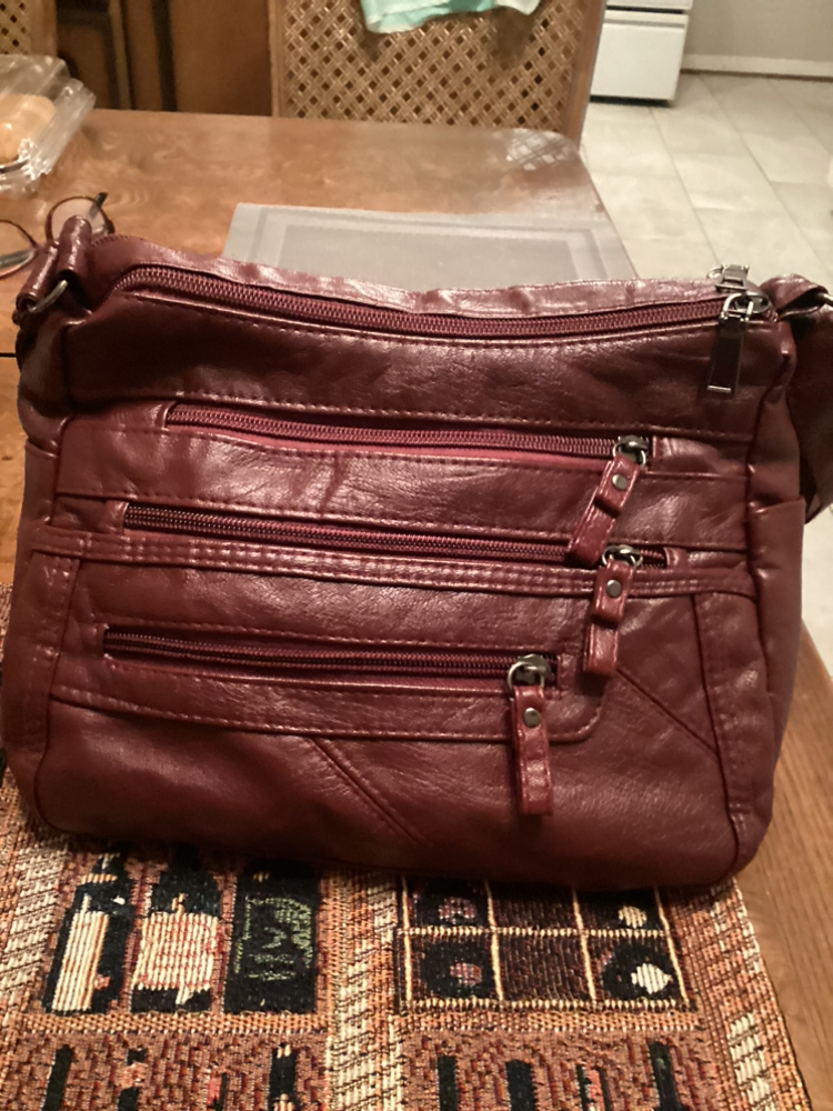 Multi zipper purse  ( 6 zippers)  soft leather - photo 3
