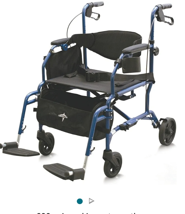 Medline combination rollator transport chair.