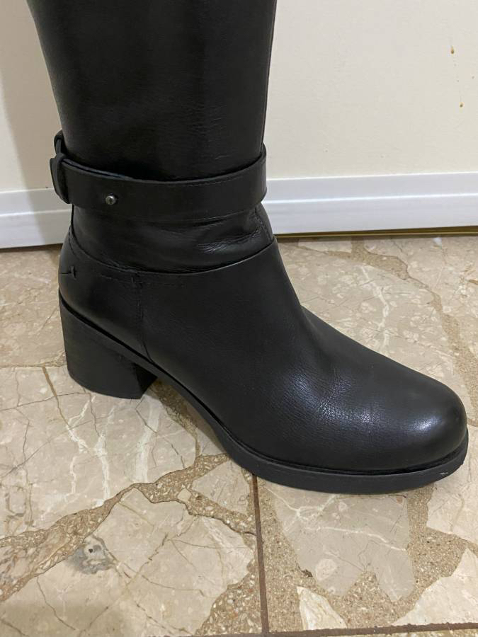 Halogen Tall Leather Boots, 8 (Like New) - photo 3