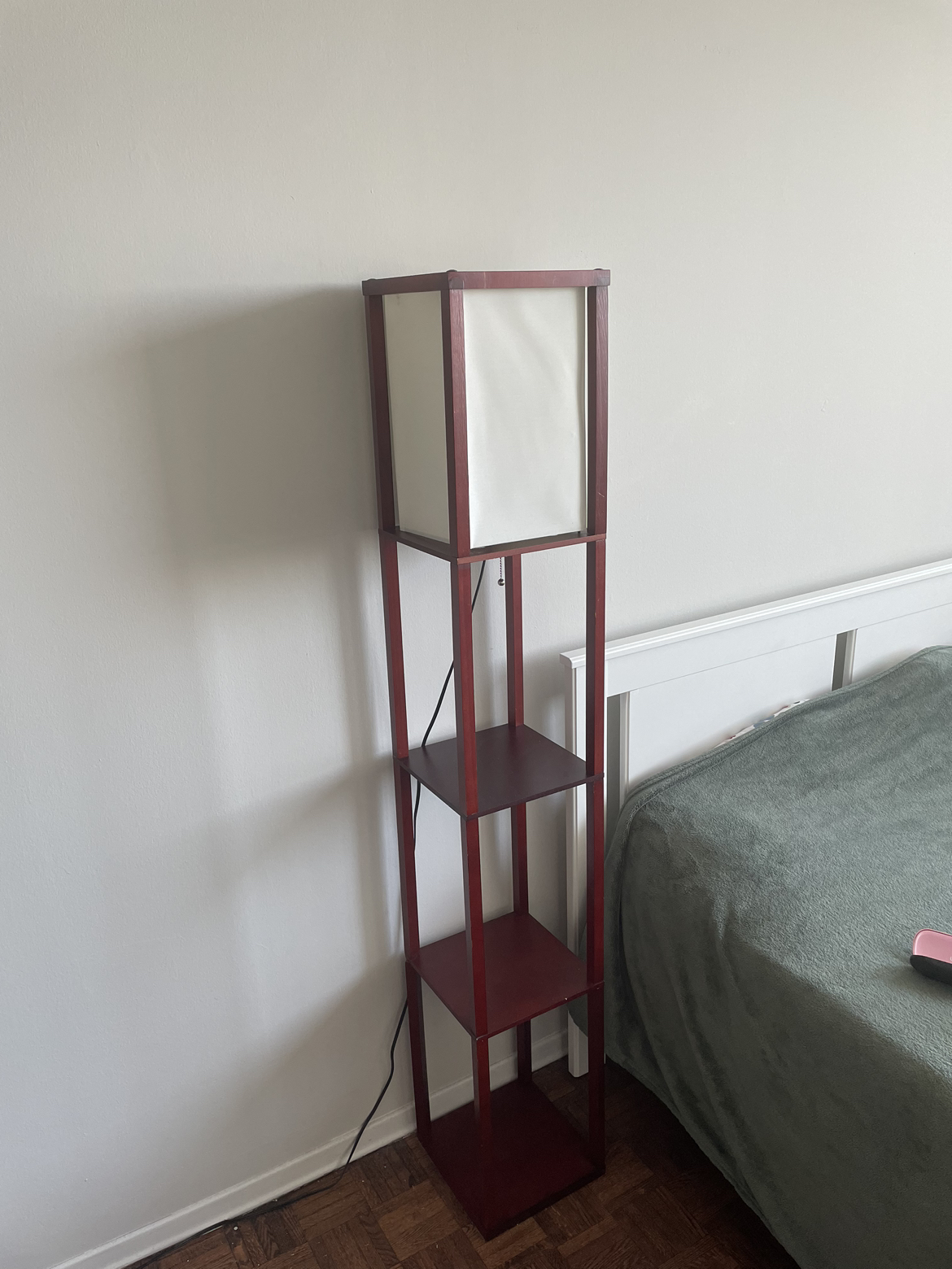 Floor lamp with 3 shelves