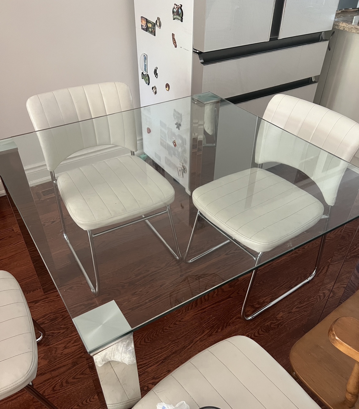 Glass dining table (table only)