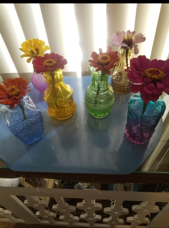 12 Beautiful Glass Bottles/Vases set🥕 image indicator(7)