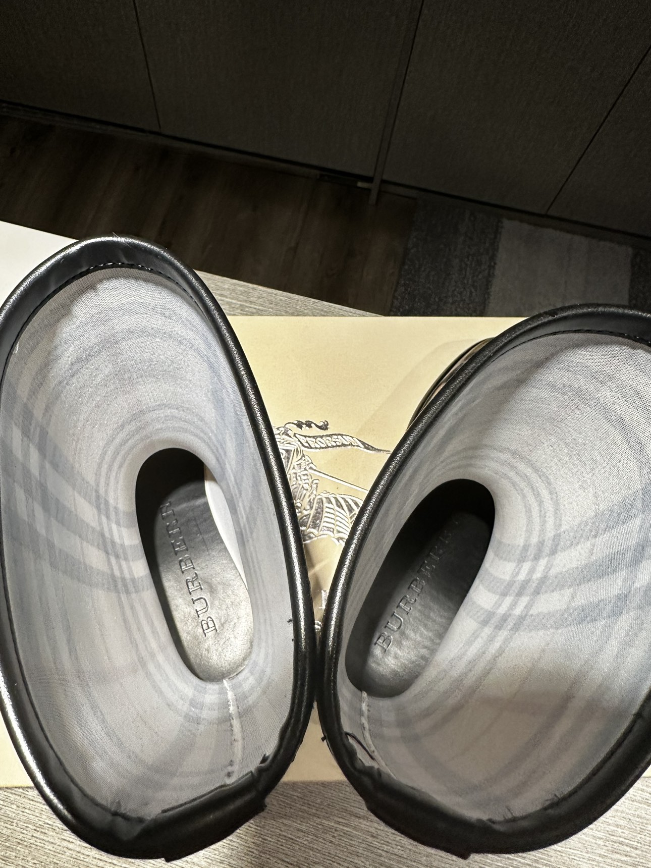 Burberry Haymarket Check Rubber Rain Boot - photo 5