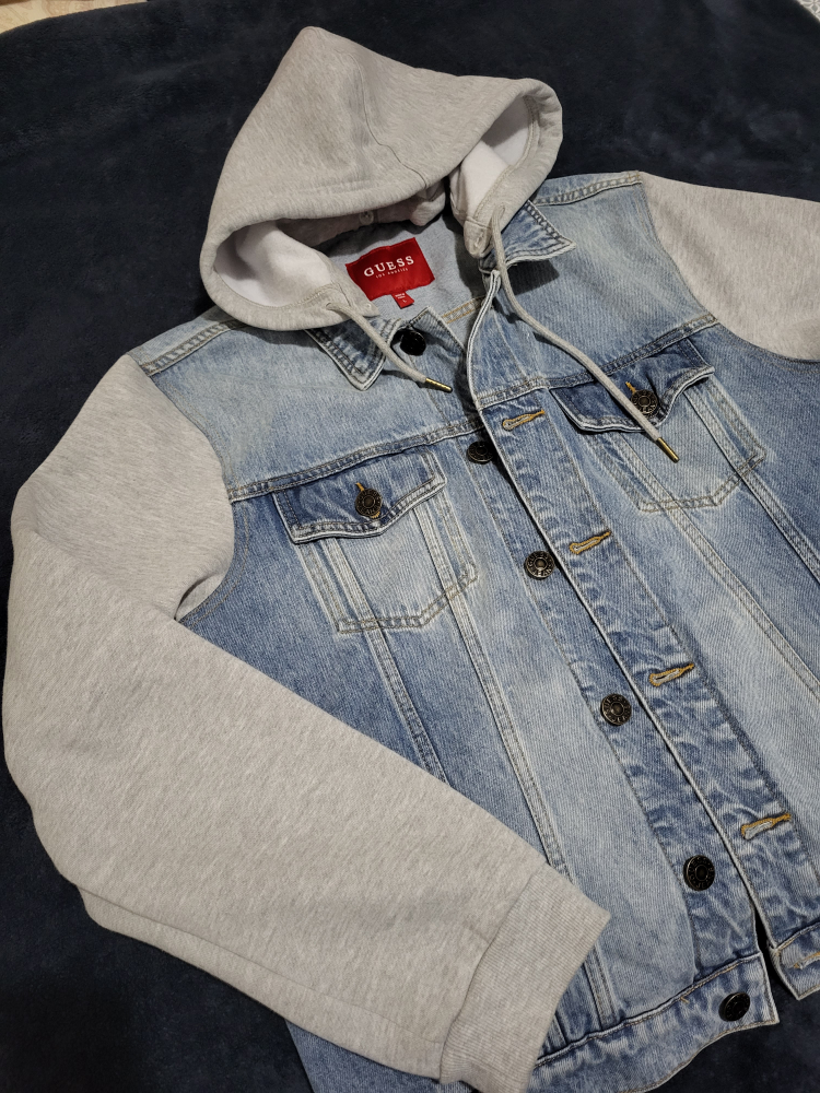 Denim hooded jacket - photo 2