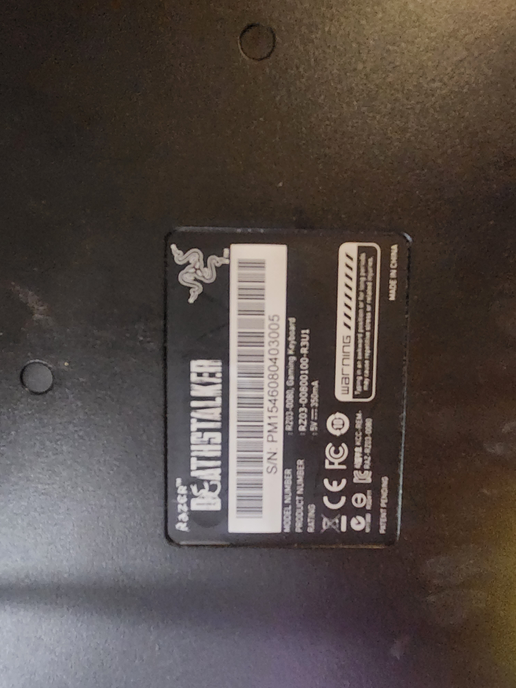 Deathstalker razor gaming keyboard #freecycle - photo 2