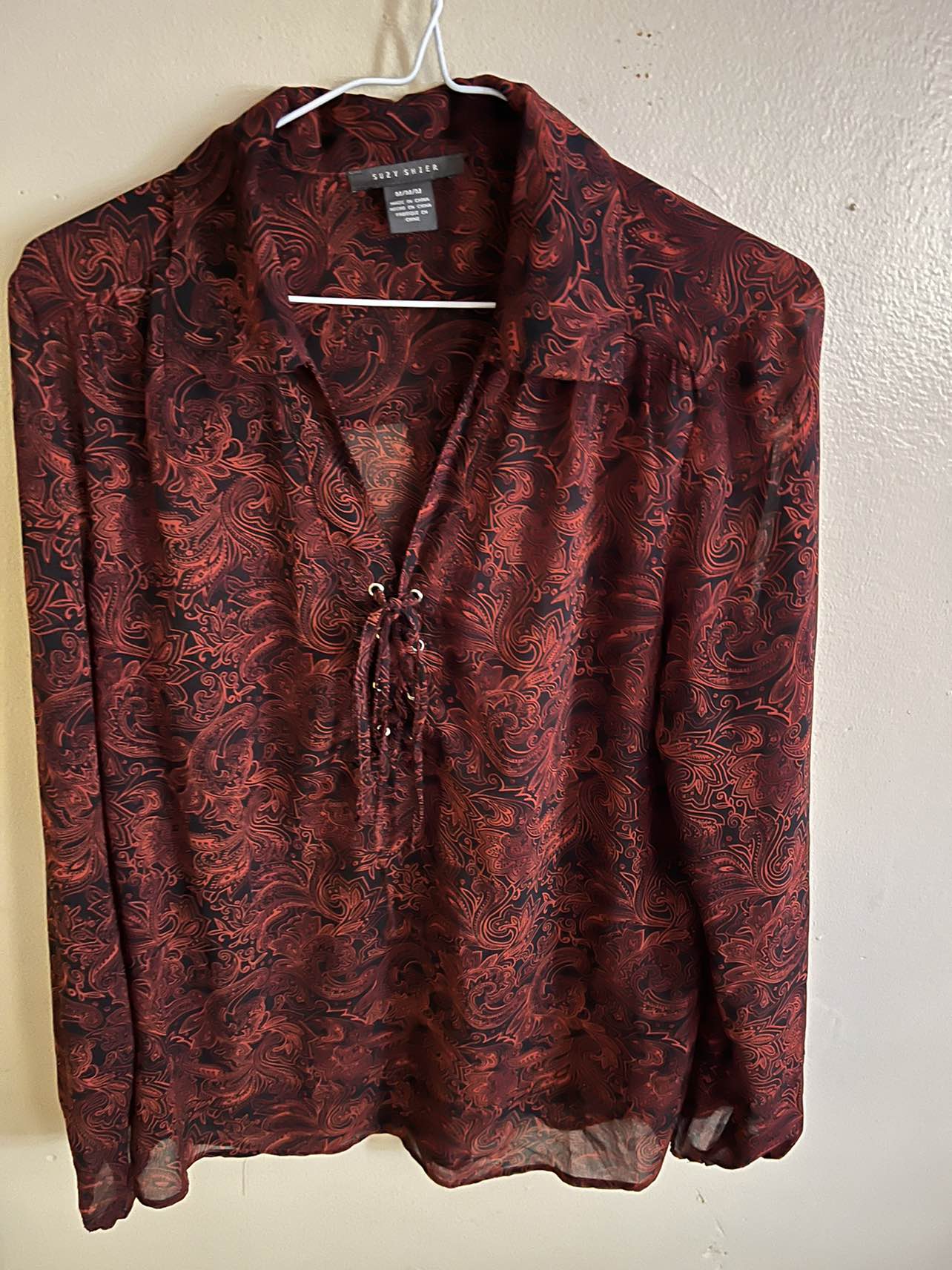 Long sleeve blouse
