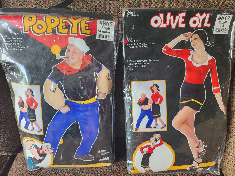 Popeye and Olive Oyl Halloween Costumes thumbnail