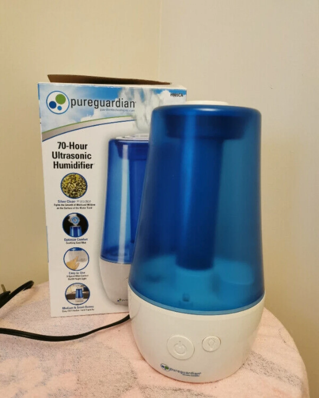 PureGuardian H965 70-hour Ultrasonic Humidifier 1 Gallon tank