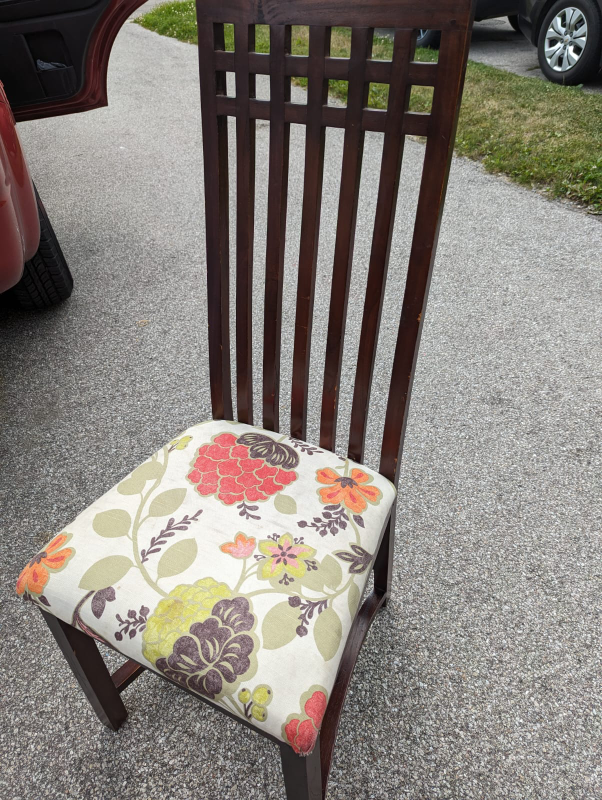 - Solid wood 7chairs for sale with dining table free image indicator(3)