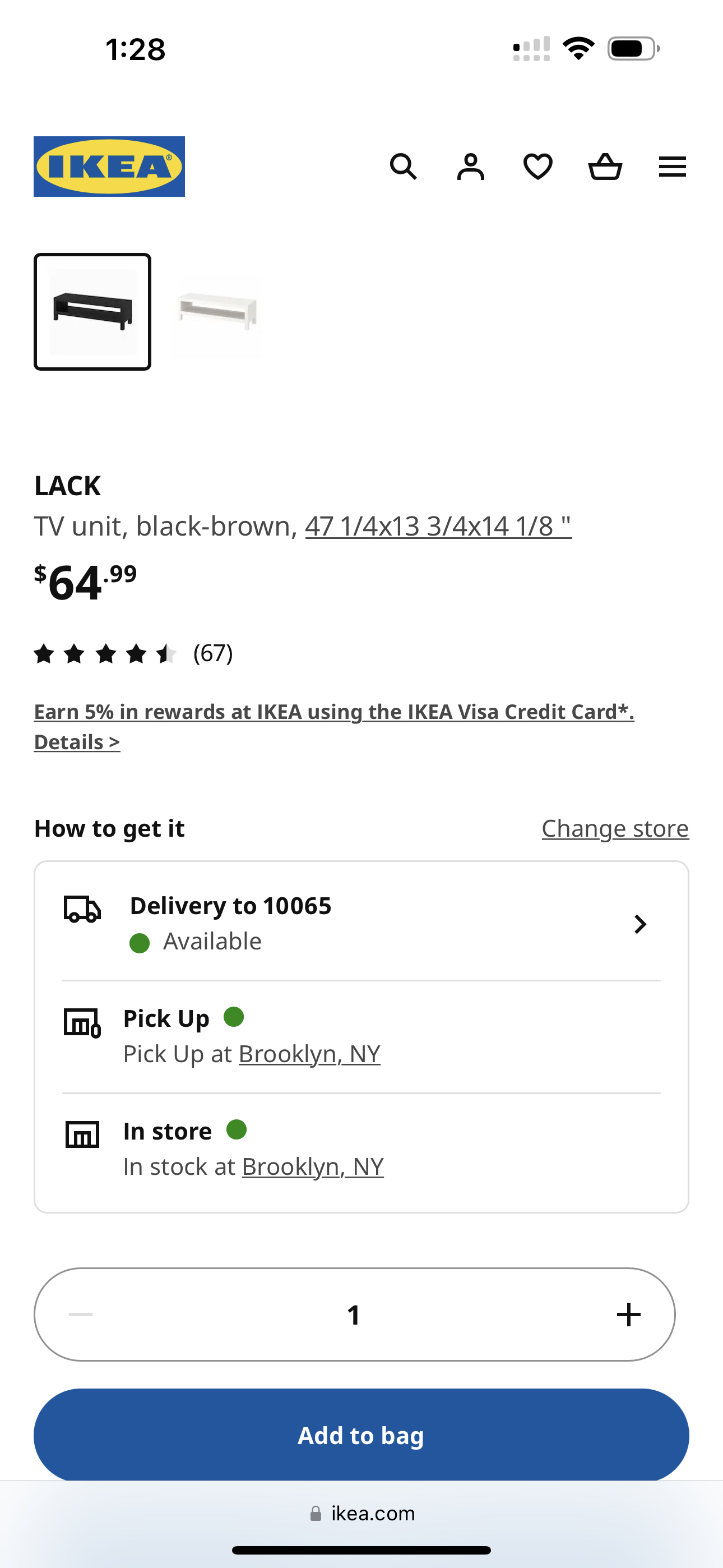 IKEA LACK TV STAND - photo 2