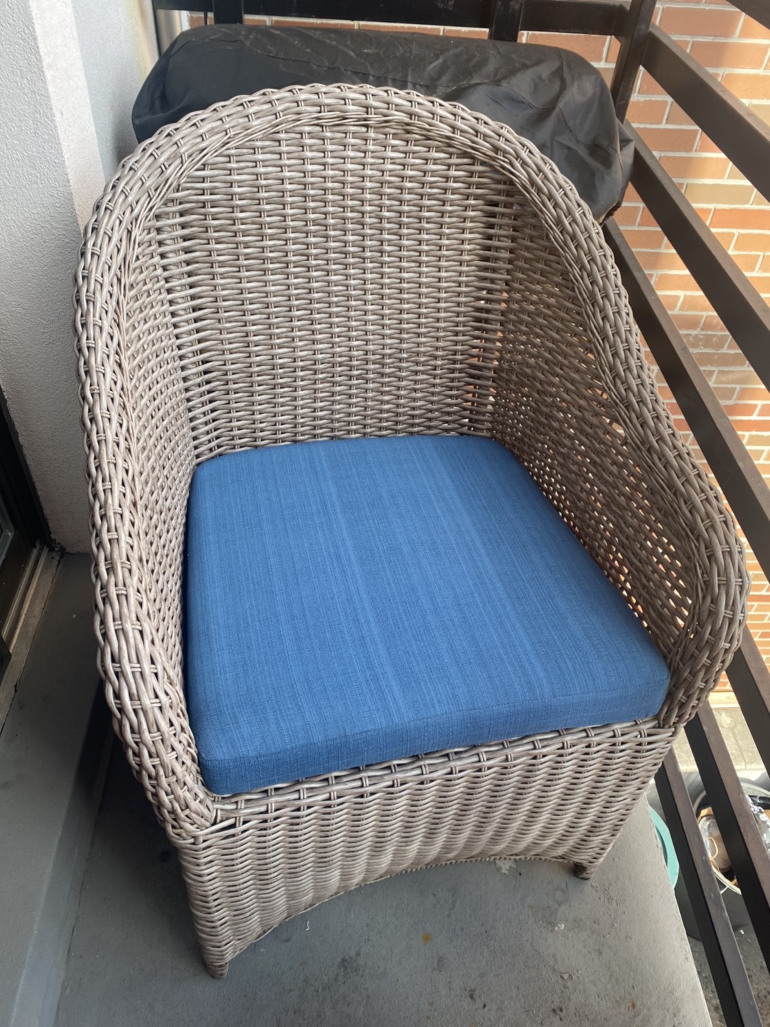 Set of two with small table patio set