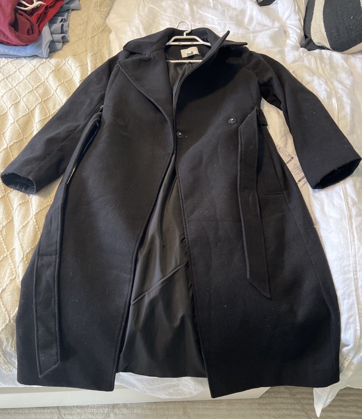 H&M Black Pea Coat