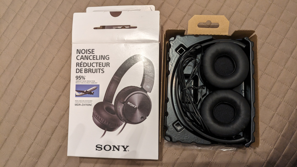 Sony  MDR ZX110NC noise cancelling headphones thumbnail