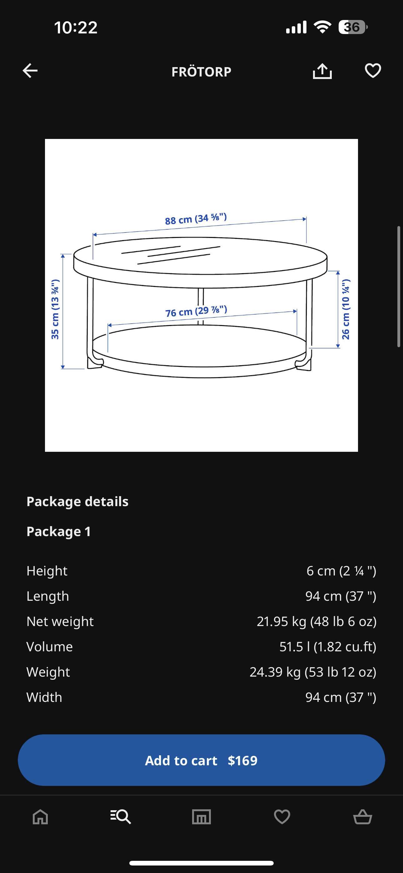 IKEA coffee table- original price 169 + tax - photo 4