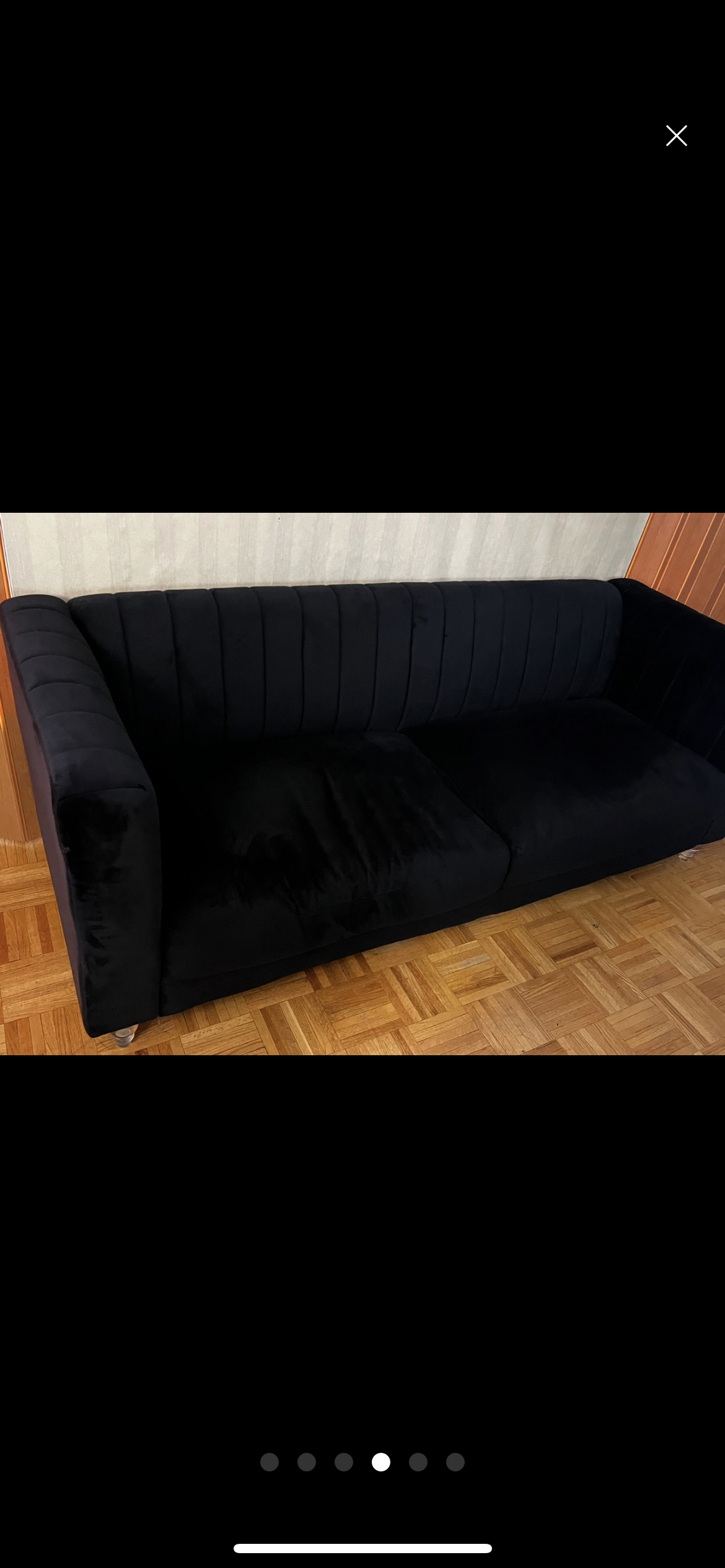 Dark Blue Sofa/ Couch thumbnail