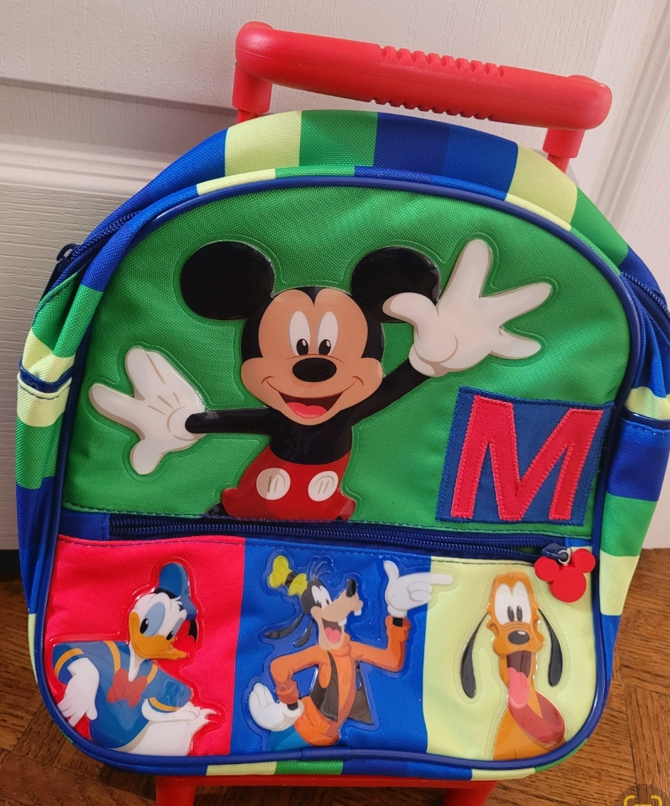 Mickey Mouse rolling backpack