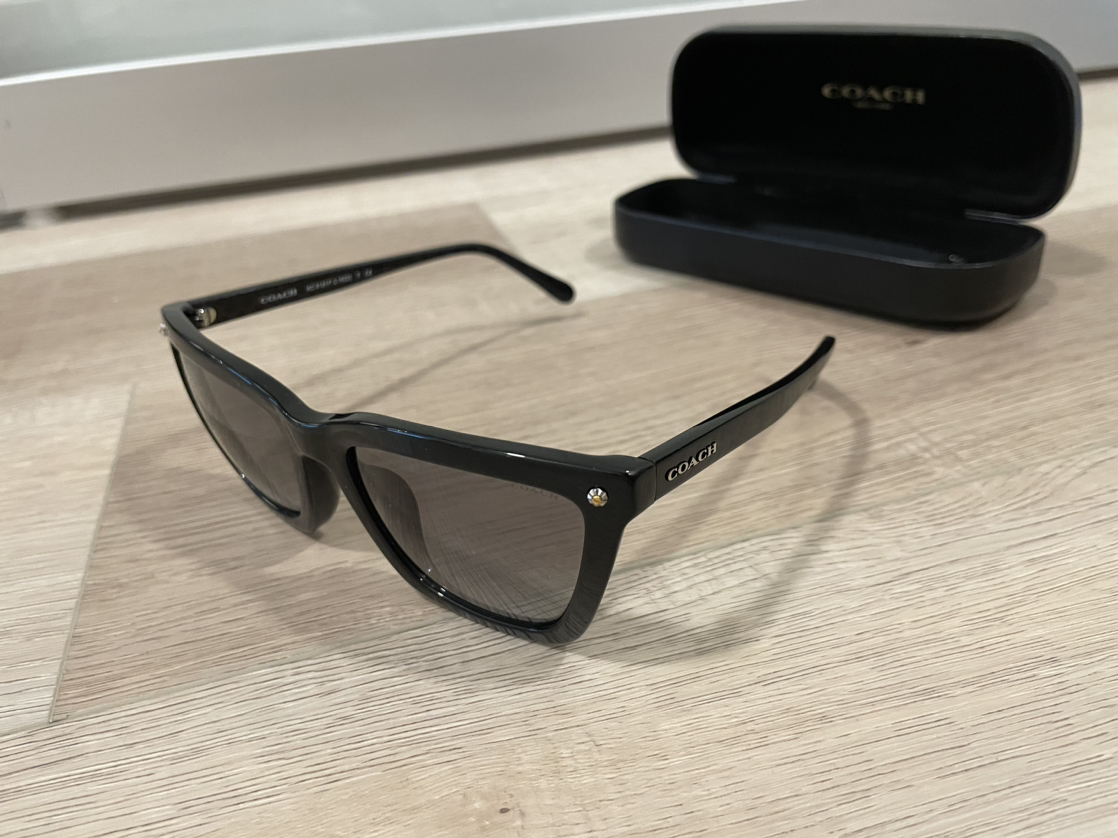 COACH Grey Gradient Plastic Sunglasses image indicator(4)