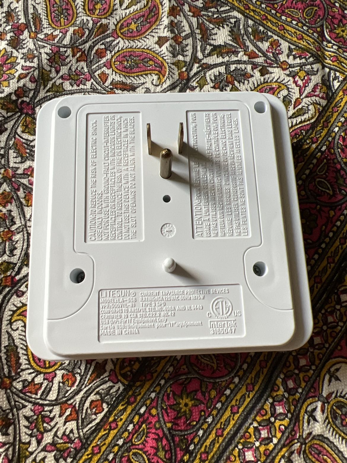 Multi plug outlet with usb - photo 2
