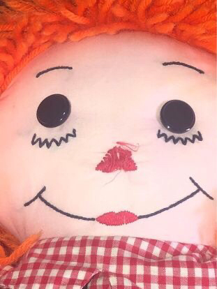 Vintage  25”Handmade  Raggedy Dolls/firm price/ pls read Descri image indicator(6)