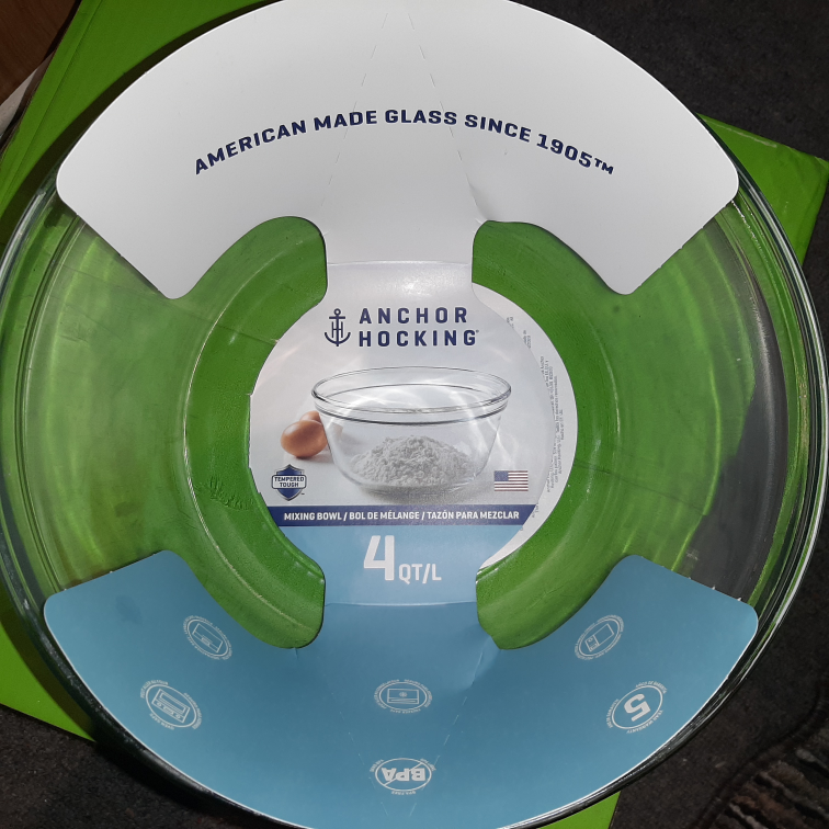 Brand New! ANCHOR GLASS MIXING / OVEN / SERVING BOWL image indicator(2)
