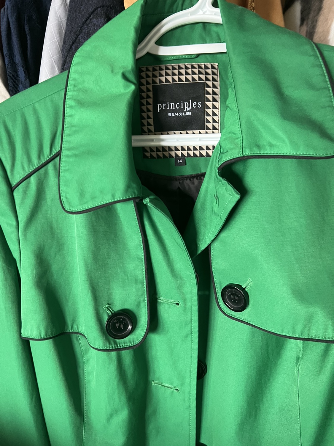 Women green jacket size medium thumbnail