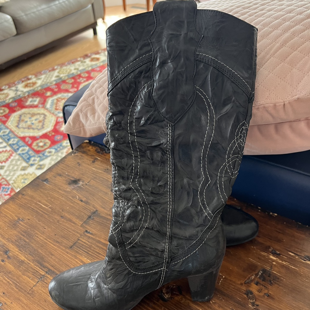 Genuine leather boots image indicator(3)