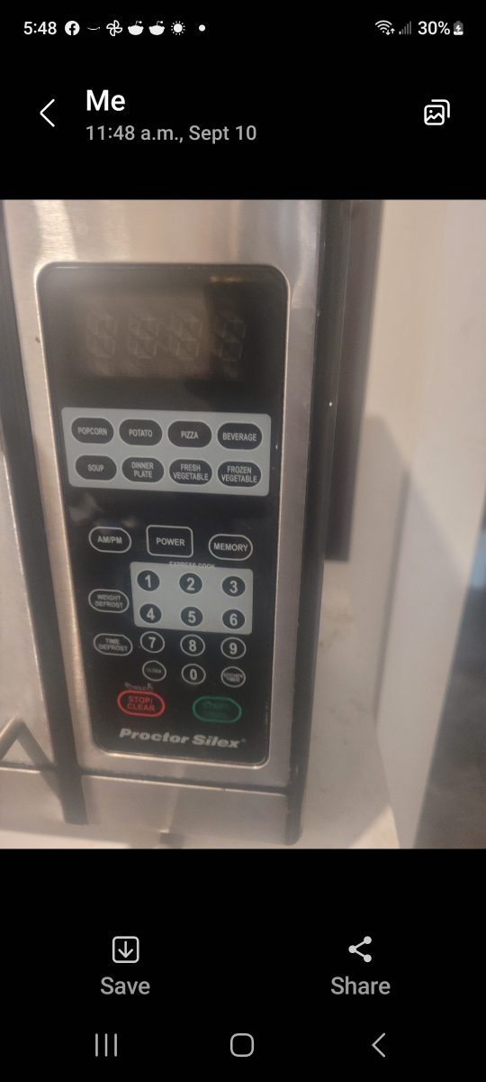 microwave oven