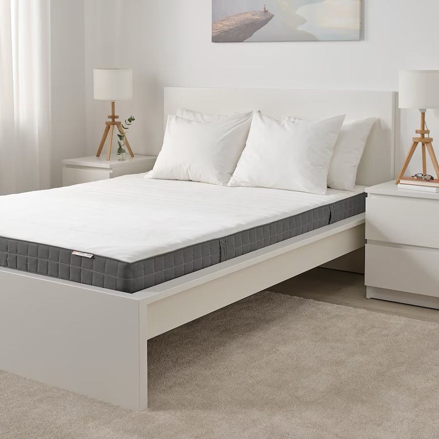 Ikea MORGEDAL Foam mattress, firm/dark gray, Full