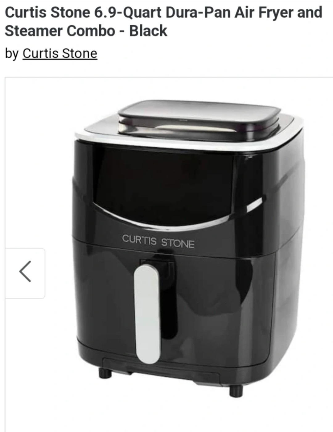 Curtis Stone 6.9-Quart Dura-Pan Air Fryer and Steamer thumbnail