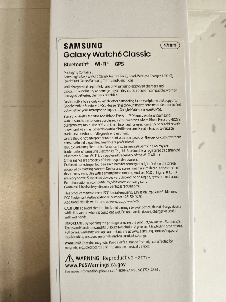 samsung galaxy watch 6 classic bluetooth 47 MM - photo 2