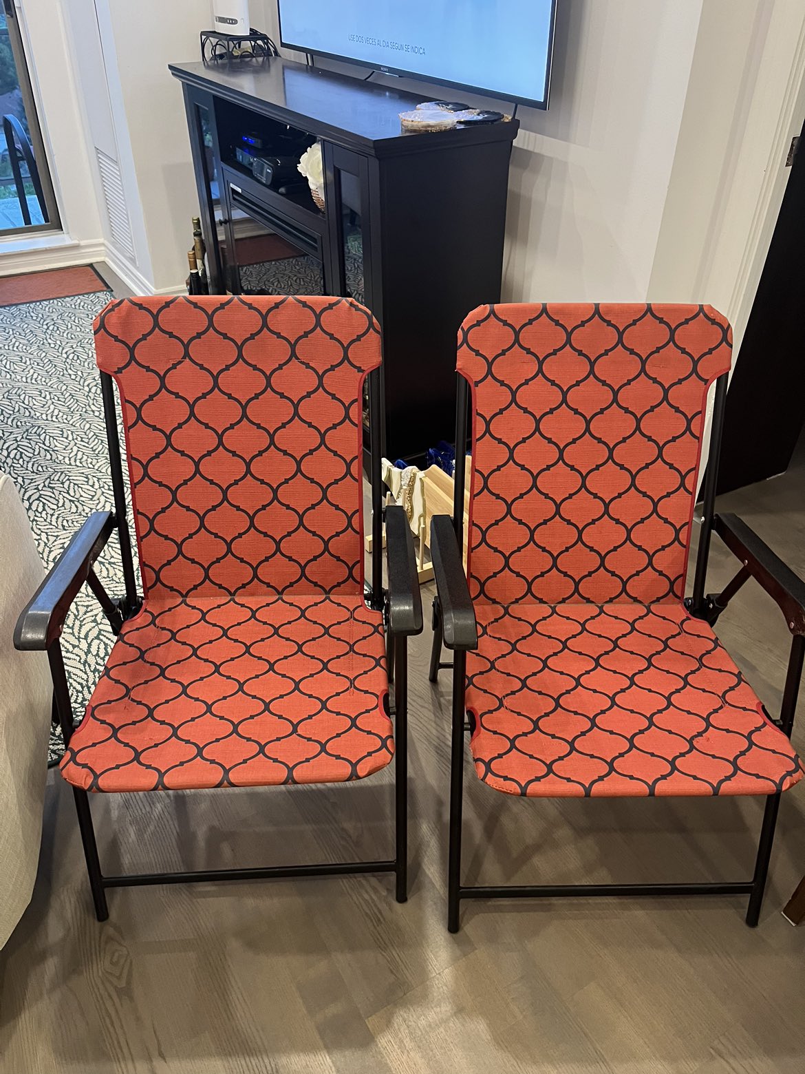Red patio chairs  $20 each