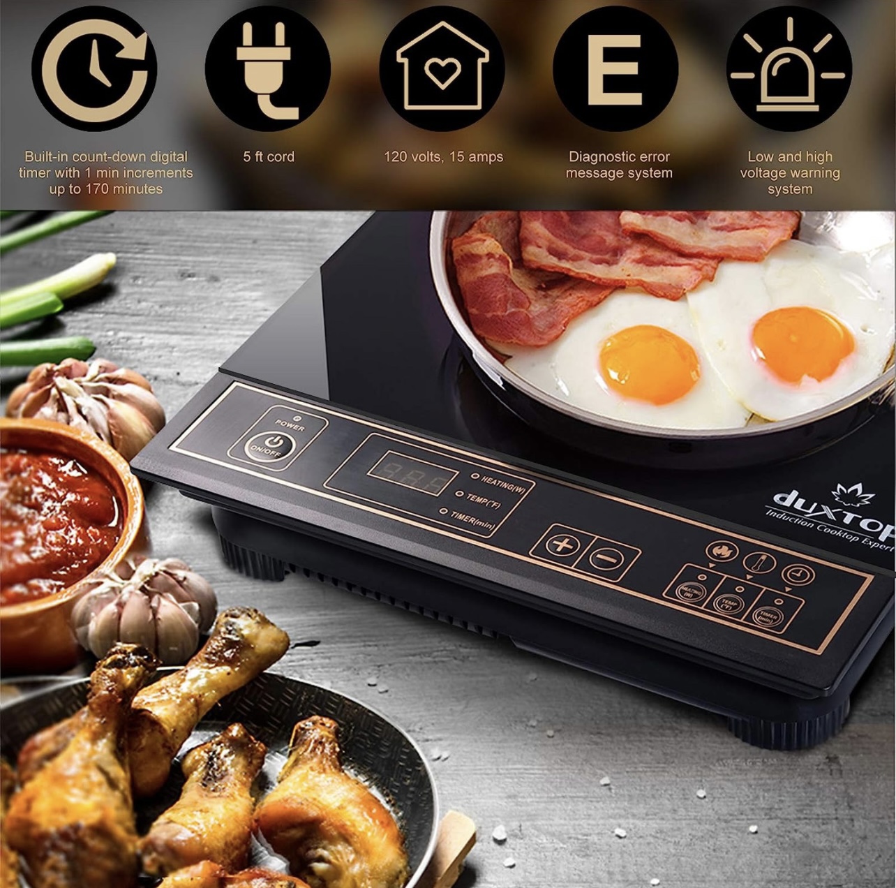 Duxtop 1800W Portable Induction Cooktop - photo 3