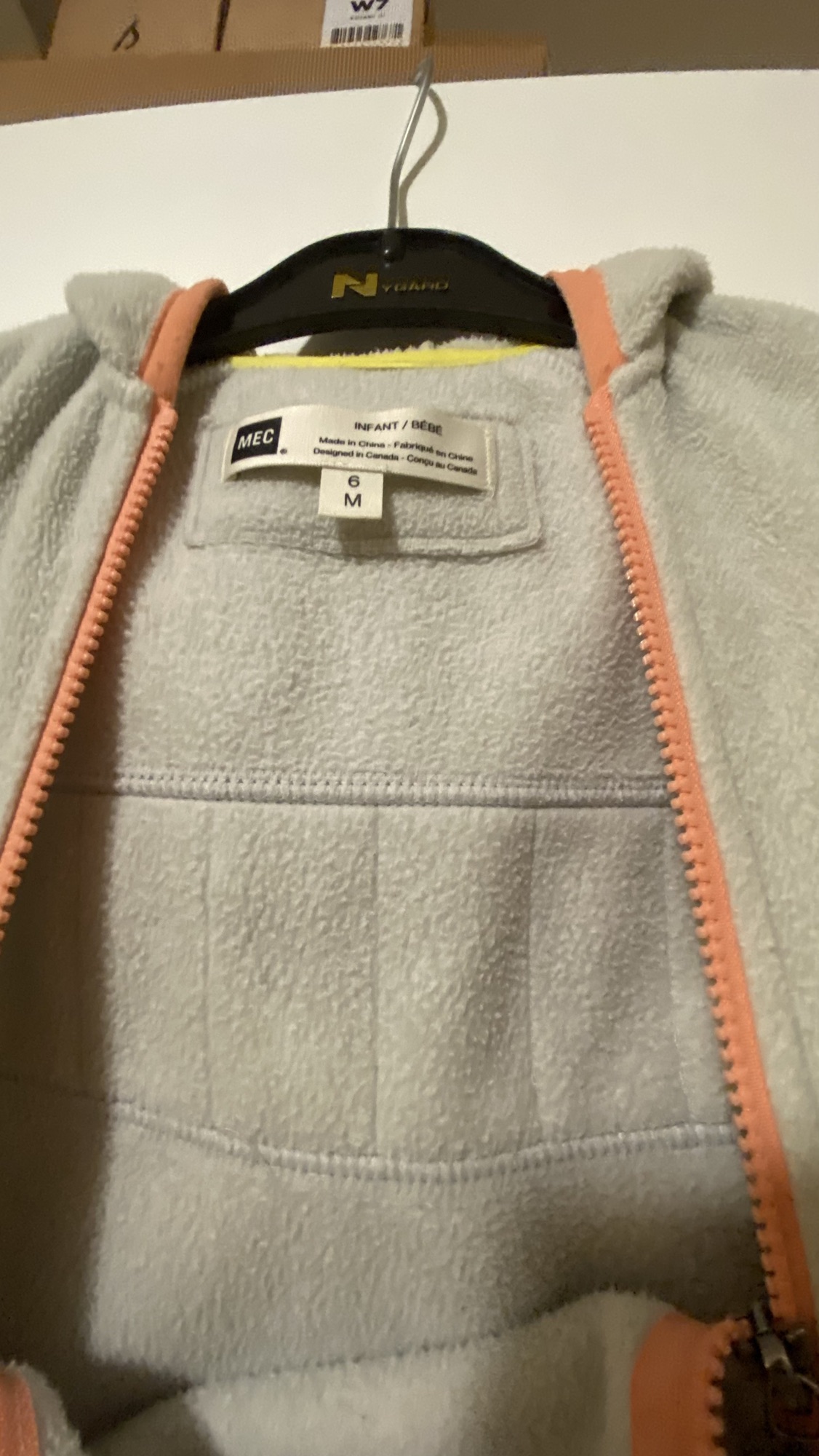 Mec fleece one piece sz.6 months /12 months image indicator(3)