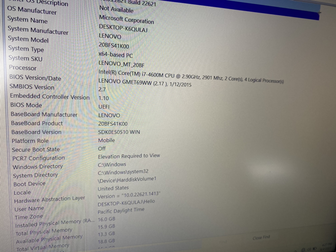 Lenovo ThinkPad Core i7 Laptop 15” Full HD with 16GB RAM image indicator(5)