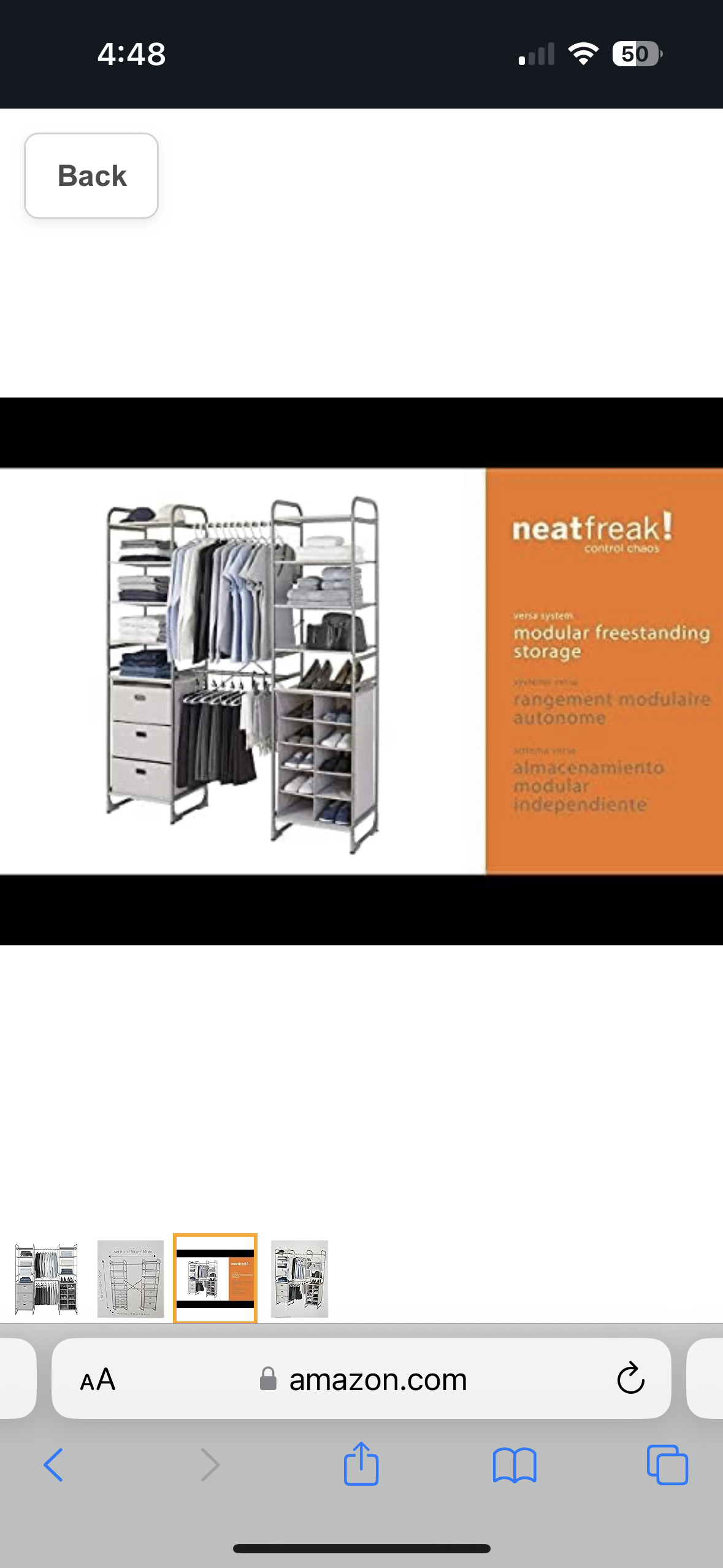 Closet organizer
