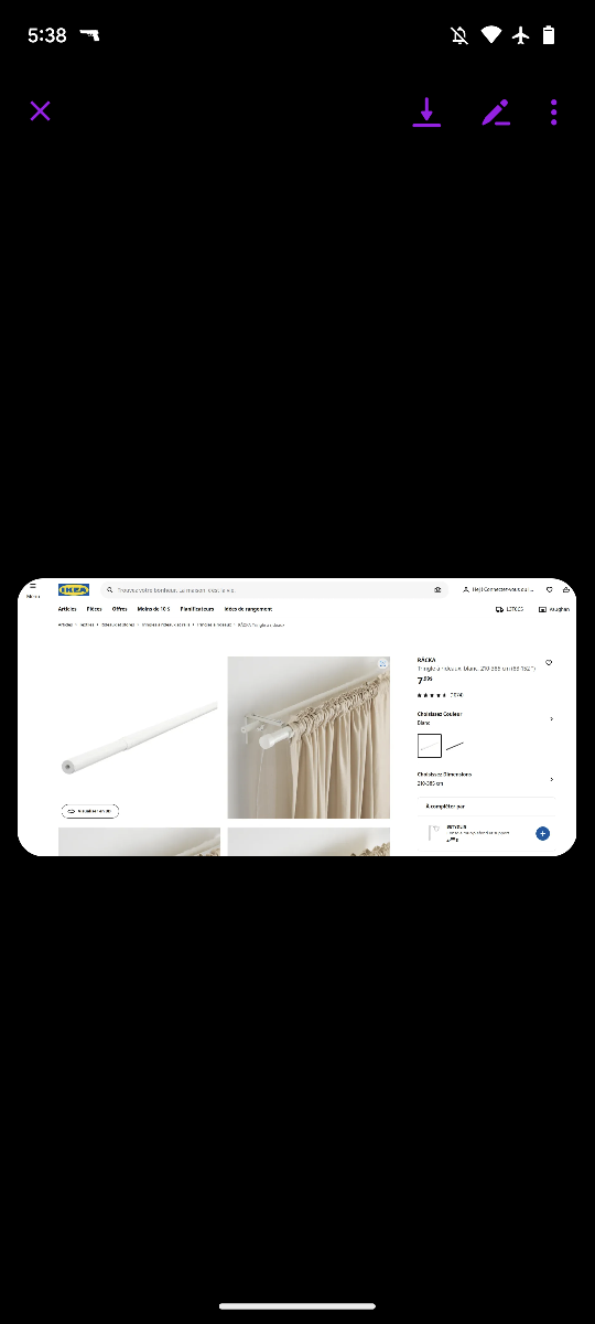 Ikea curtain bar - photo 3