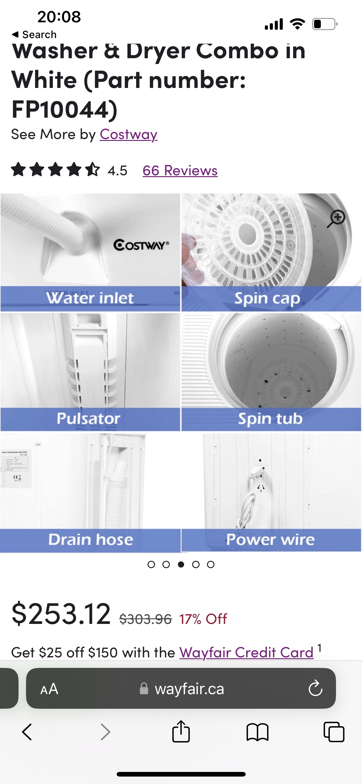 Costway washer and spin dryer - photo 2