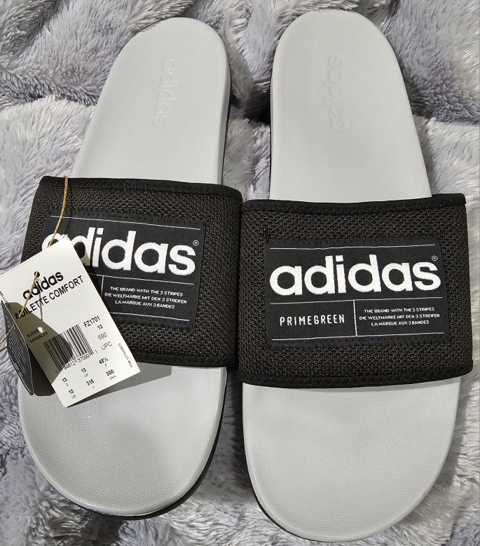 Mens Adidas Cloudfoam Slides Size 13 thumbnail
