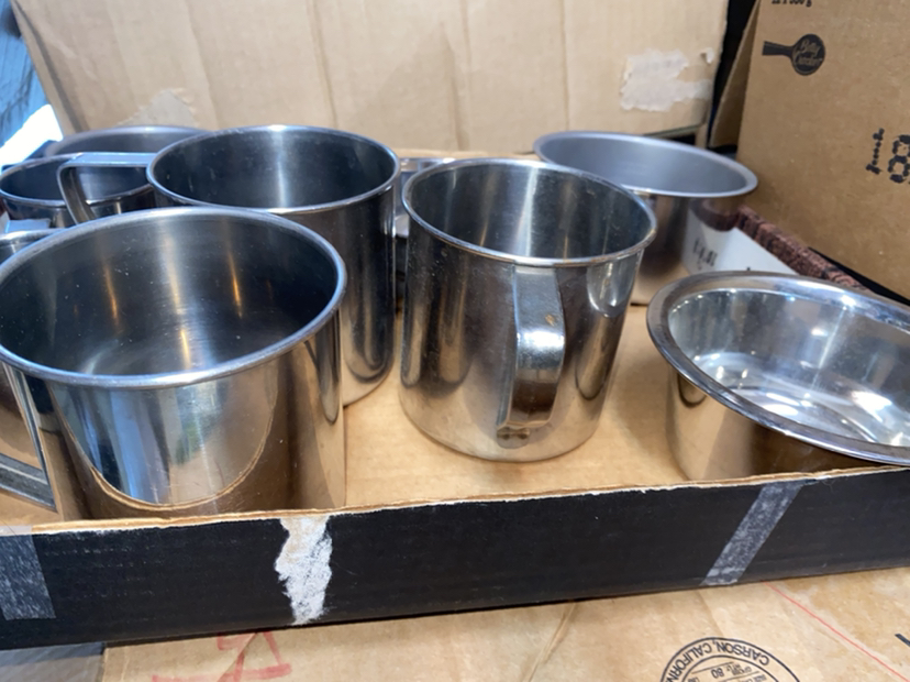 Stainless steel mugs. See description   new image indicator(2)