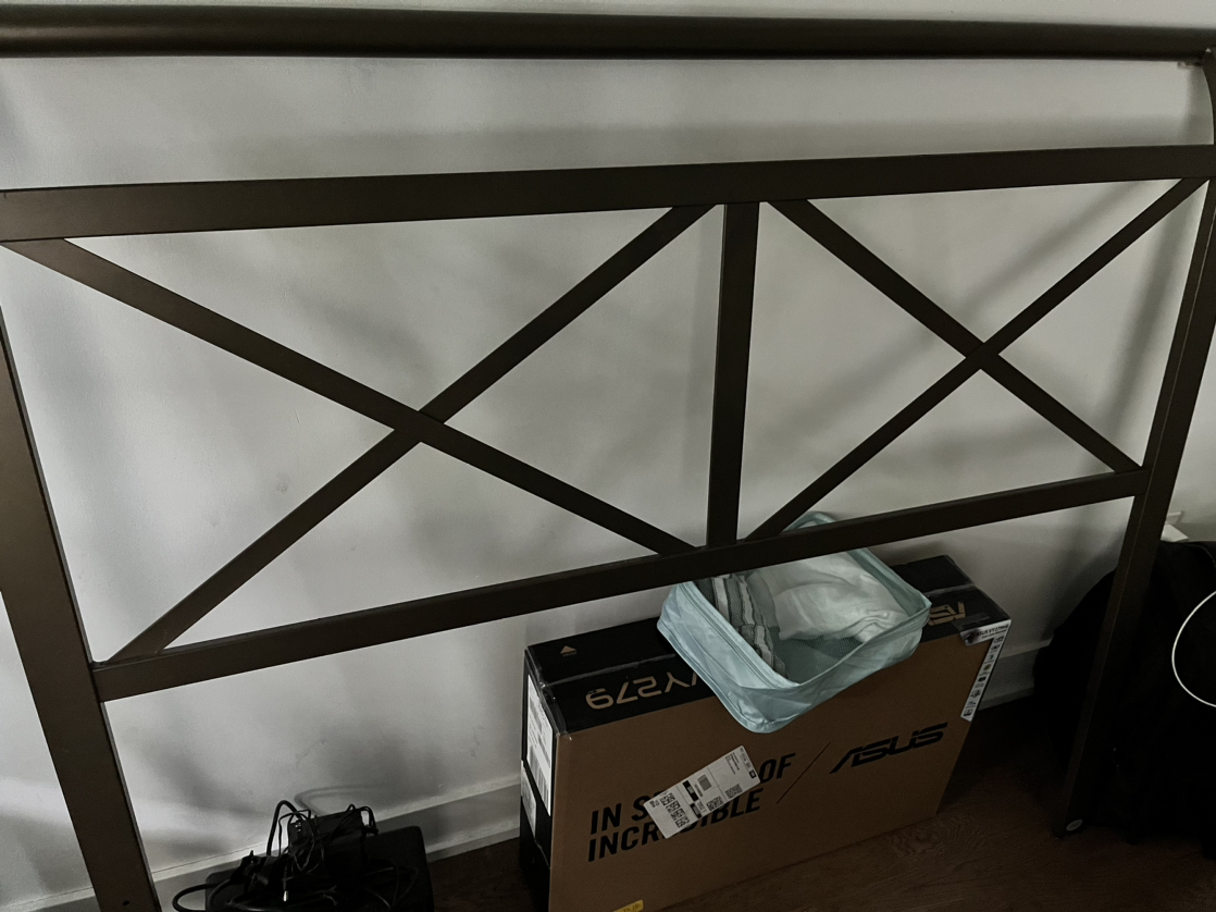 Queen Mattress + Box spring + Frame with headboard for sale - photo 3