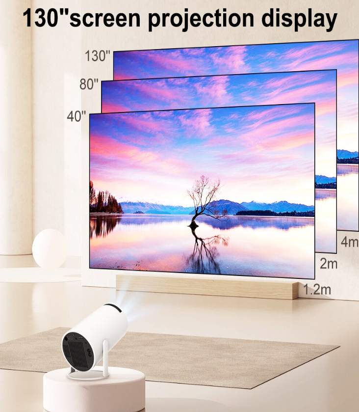 Android TV BOX Led Projector 4K . Android 11. SEALED BOX - photo 2