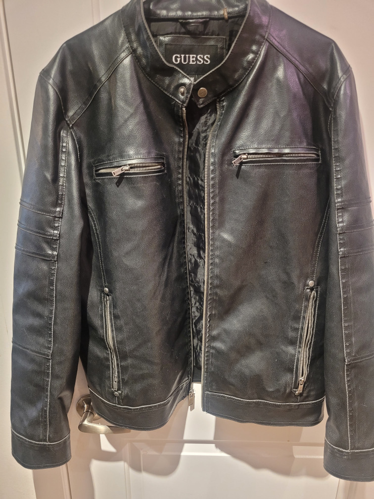 Pleather Medium Men's Guess jacket thumbnail