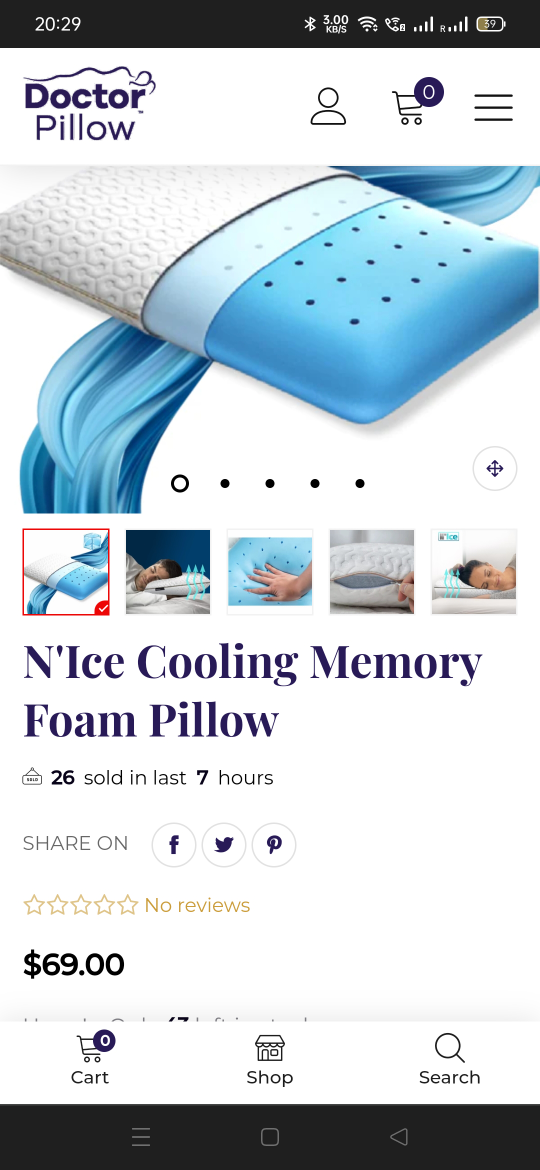 Memory foam pillow - photo 2