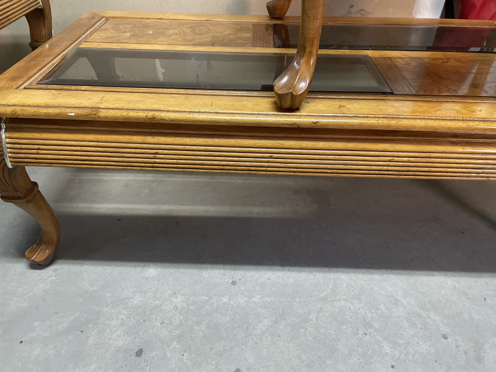 Matching coffee table with 2 side tables - photo 3